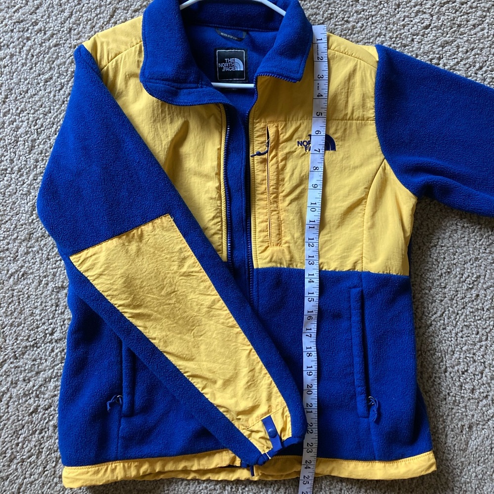 RARE! North Face Denali Jacket W’s Med Blue/Gold